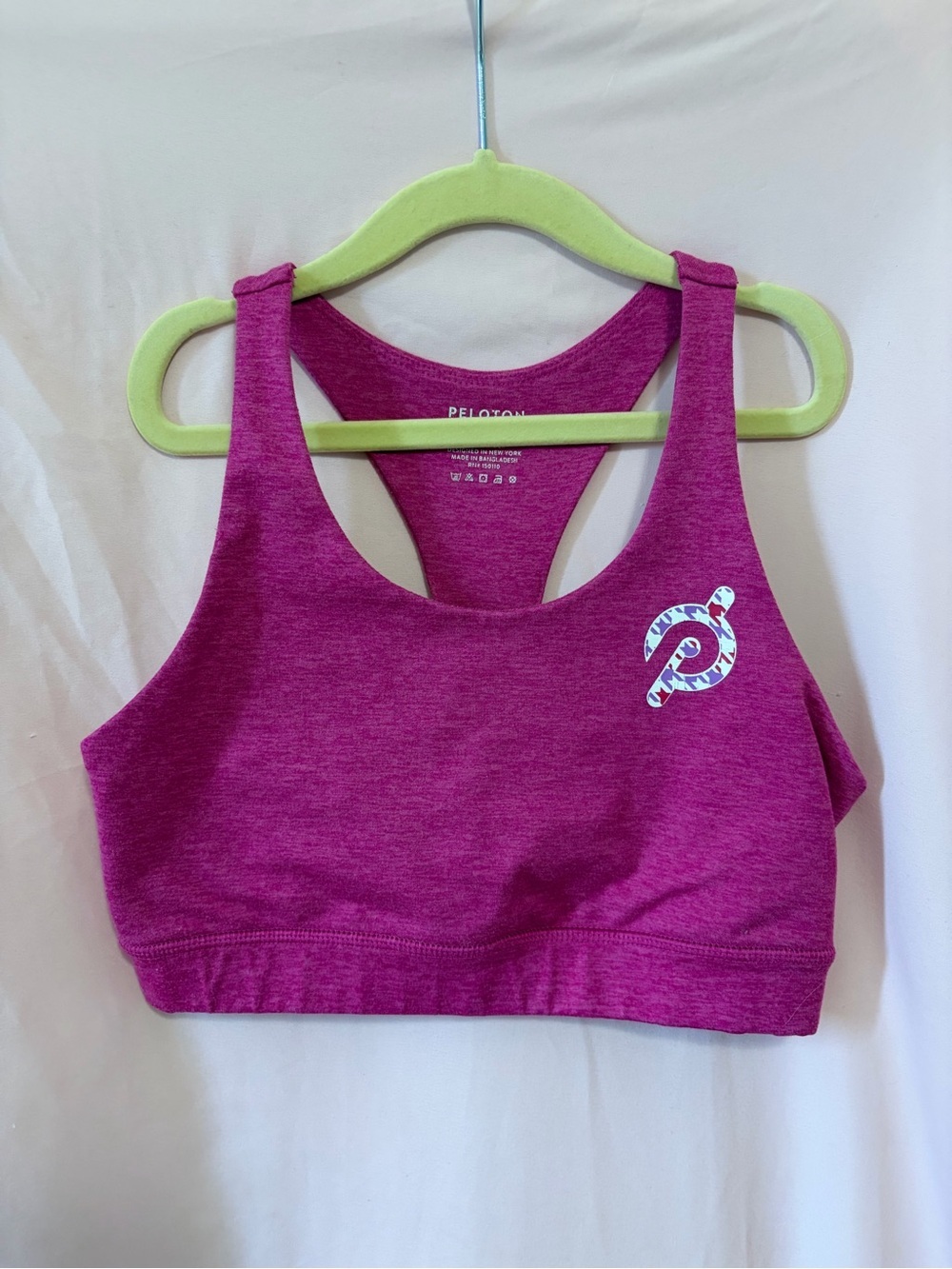 Peloton Magenta Racerback Sports Bra